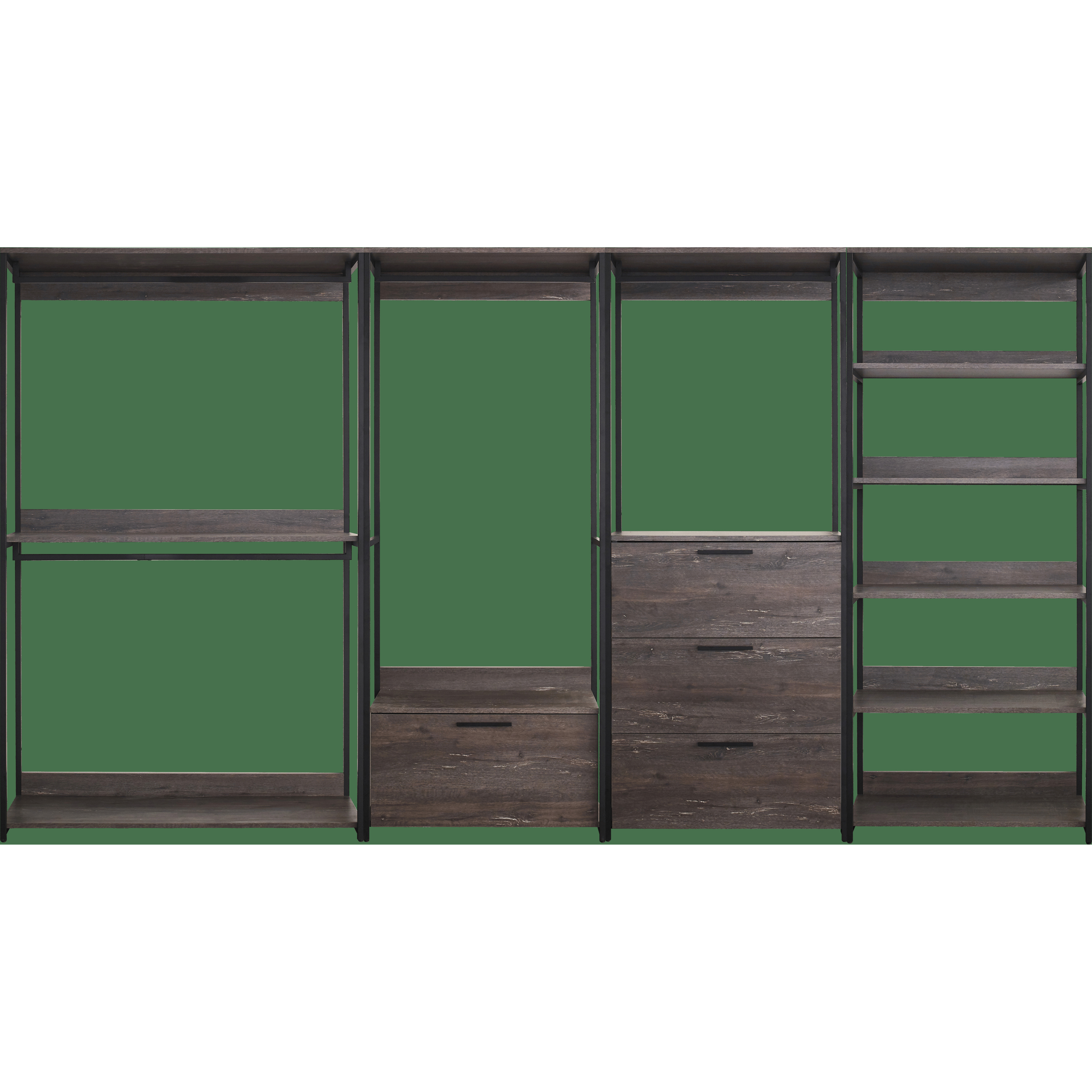 Monica Wood Walk-in Closet System