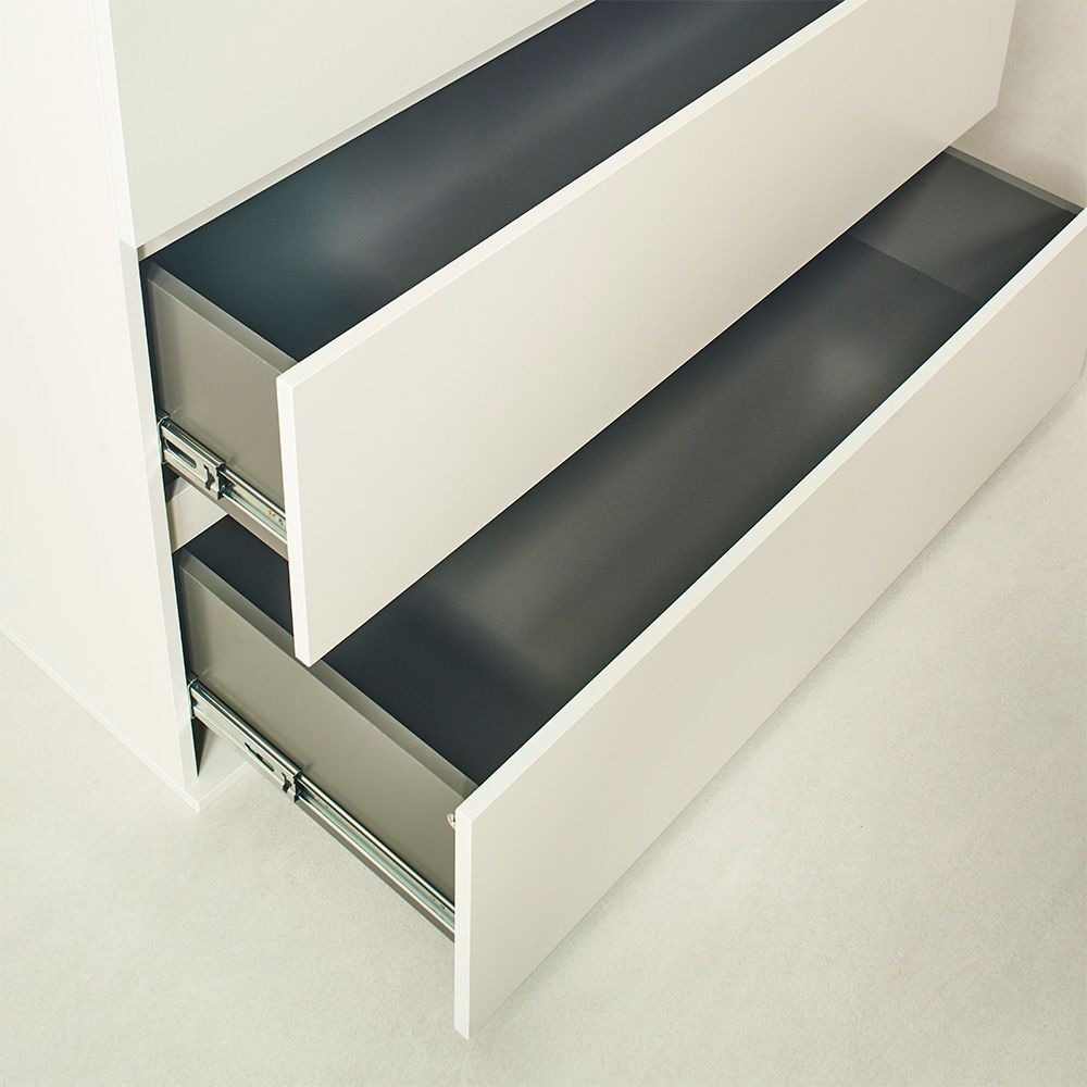 Liv Four-Drawer Contemporary Wood Chest in White