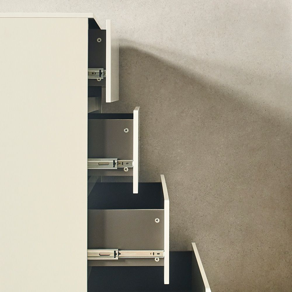 Liv Four-Drawer Contemporary Wood Chest in White