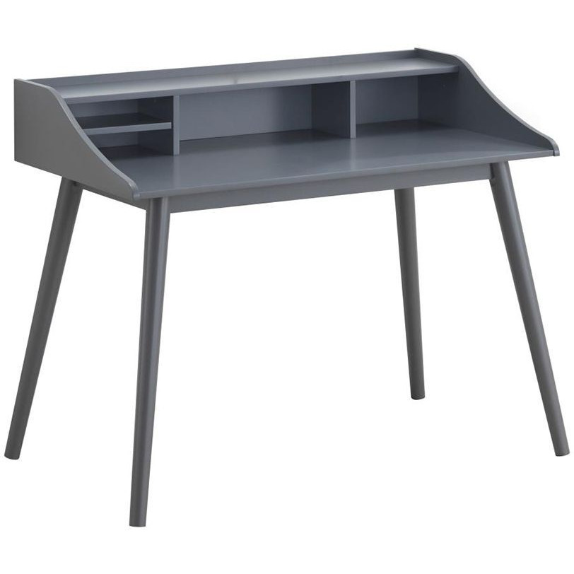 4-compartment Writing Desk in Grey