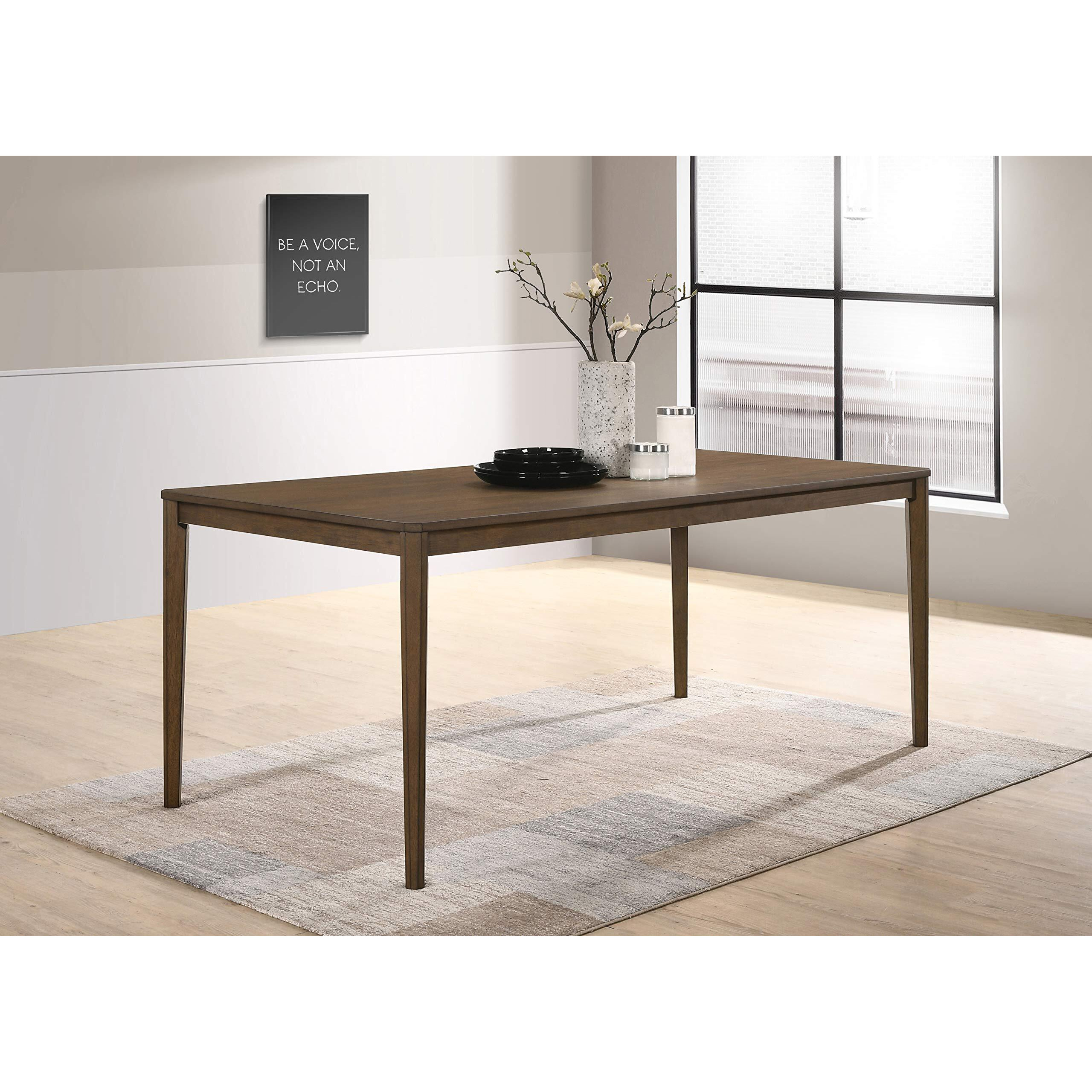 Wethersfield 5-piece Dining Set Medium Walnut and Latte