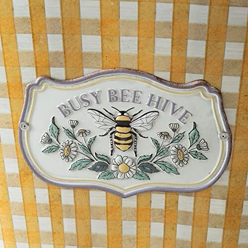 Busy Bee Hive Galvanized Bucket