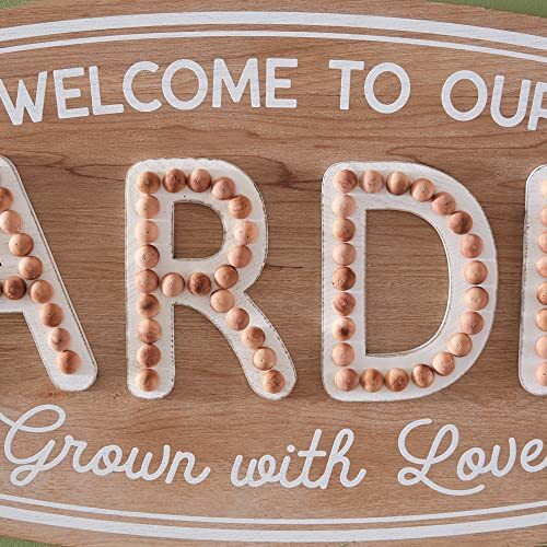 Welcome to Our Garden Wall Sign