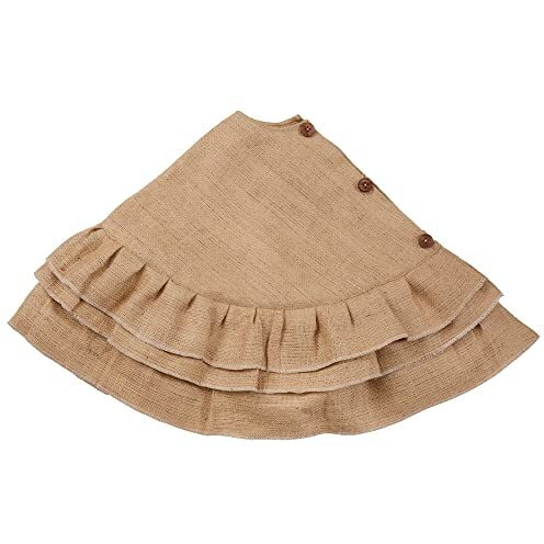 Ruffled Burlap Christmas Tree Skirt