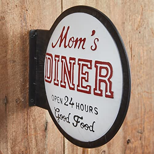 Moms Diner Metal Wall Sign