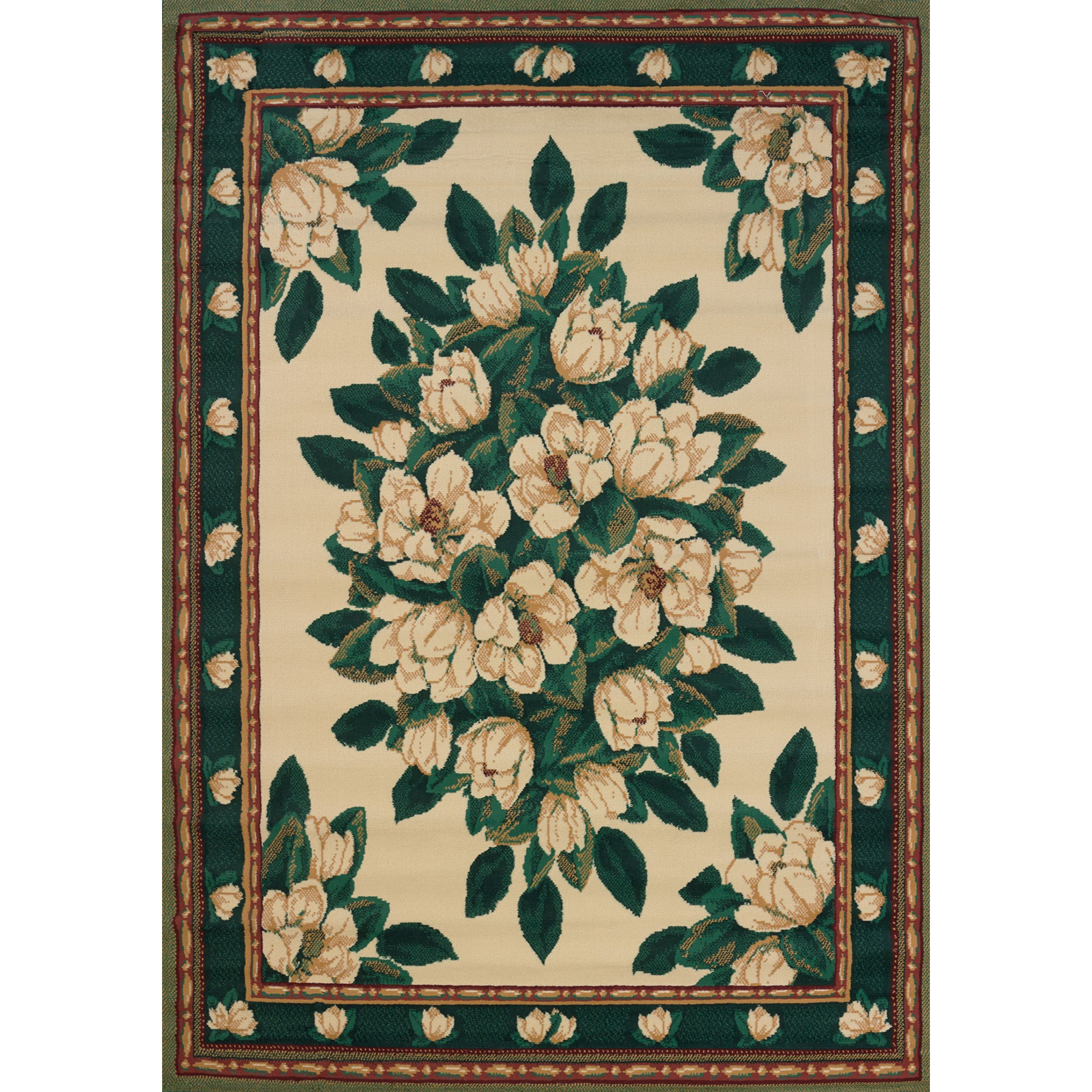 United Weavers 940 37097 24 1 ft. 10 in. x 3 ft. Manhattan Magnolia Accent Rug  Cream
