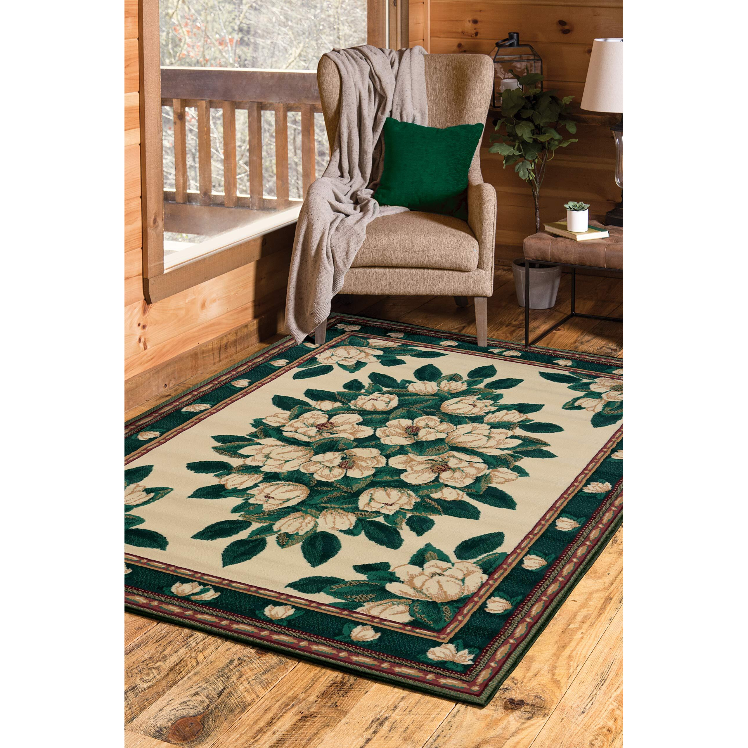 United Weavers 940 37097 24 1 ft. 10 in. x 3 ft. Manhattan Magnolia Accent Rug  Cream