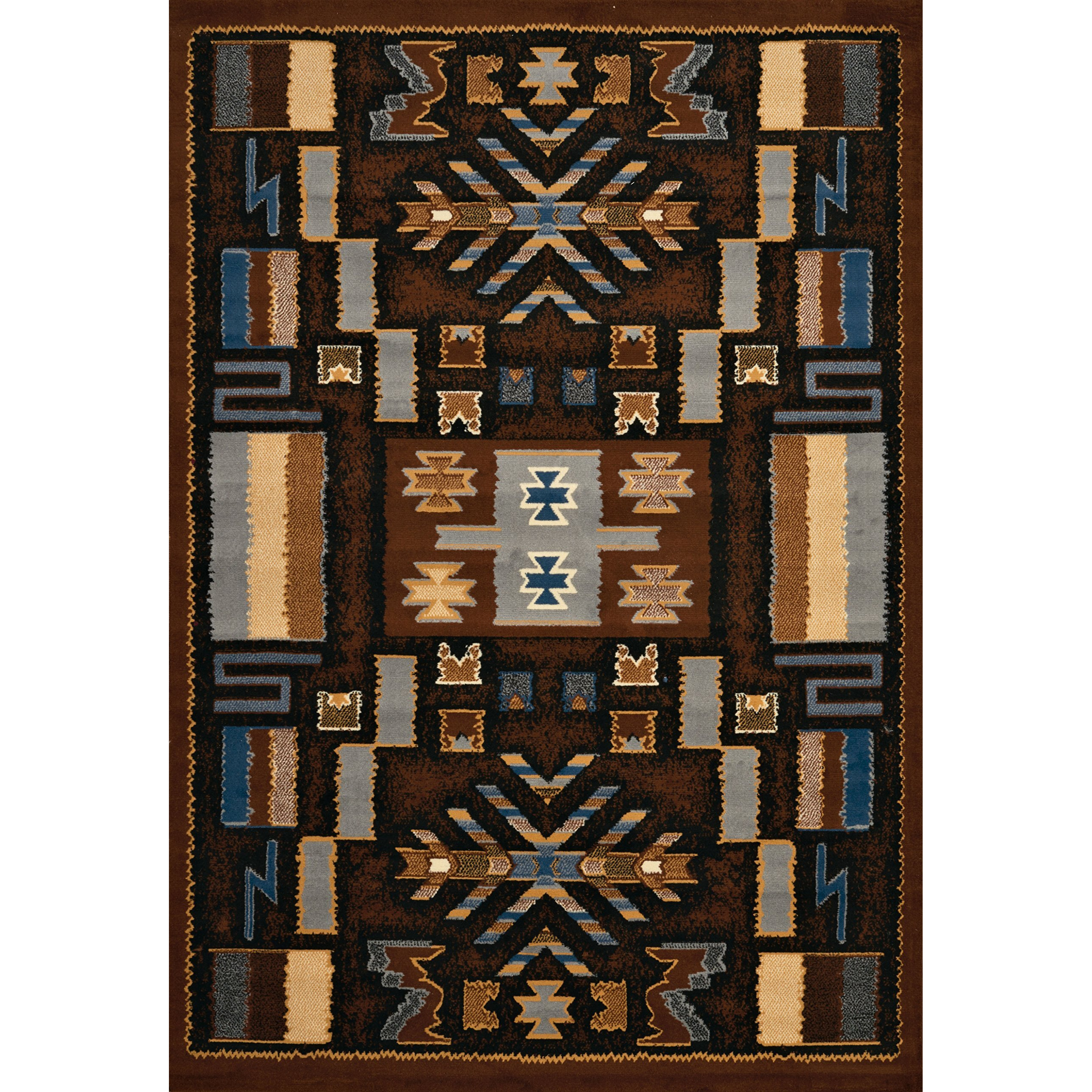 United Weavers 940 38550 912 7 ft. 10 in. x 10 ft. 6 in. Manhattan Pelham Oversize Rug  Brown