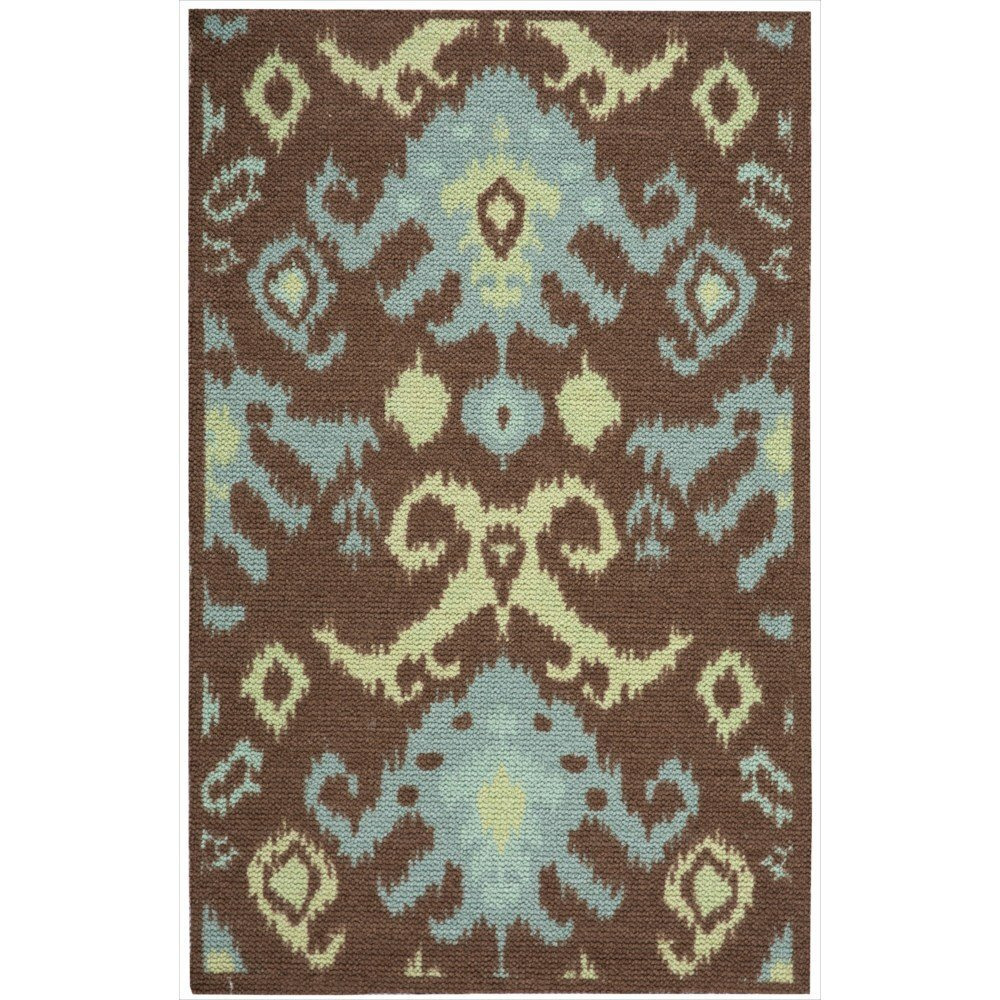 Nourison 13792 Vista Area Rug Collection Chocolate 5 ft x 7 ft Rectangle