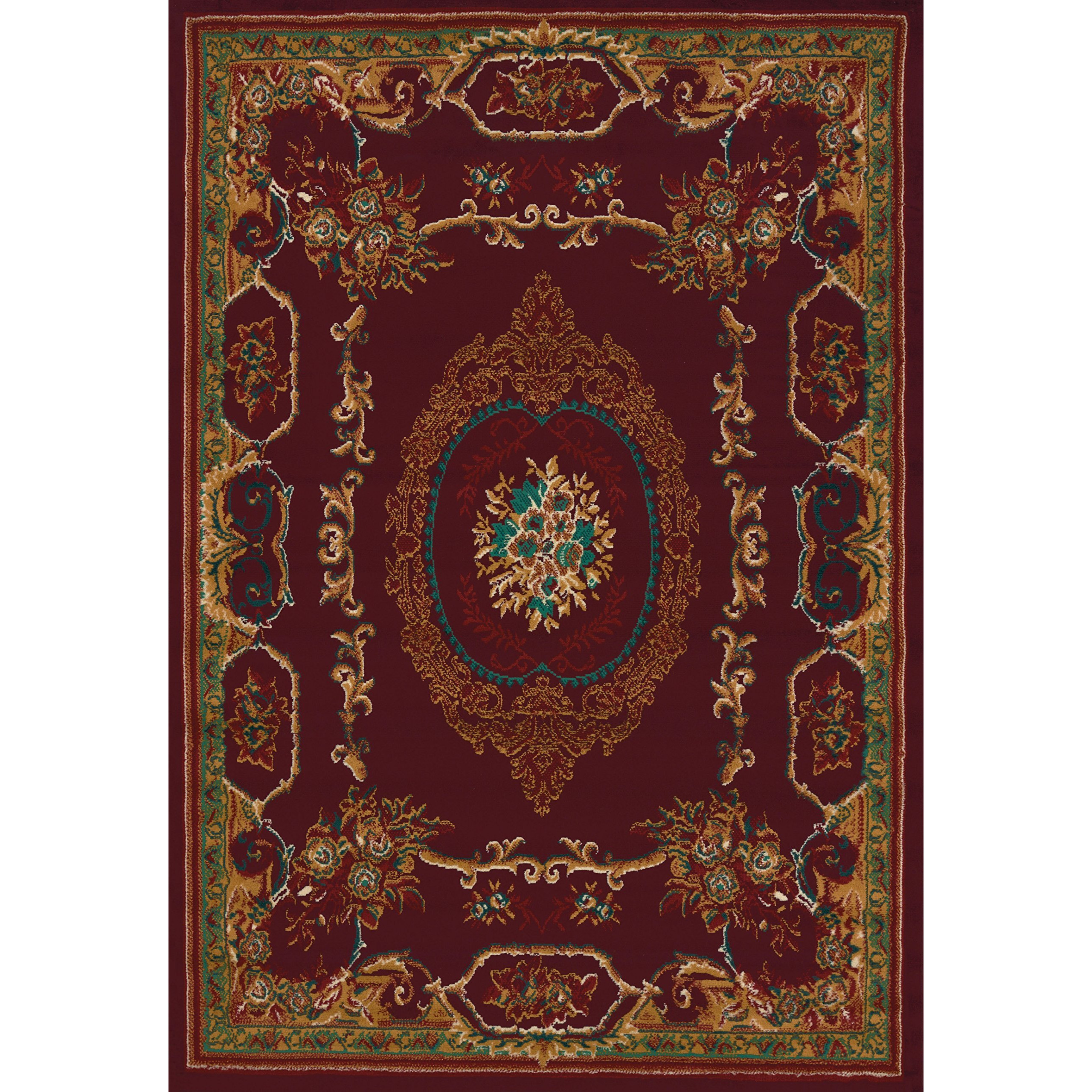 United Weavers 940 38134 24 1 ft. 10 in. x 3 ft. Manhattan Lexington Accent Rug  Burgundy
