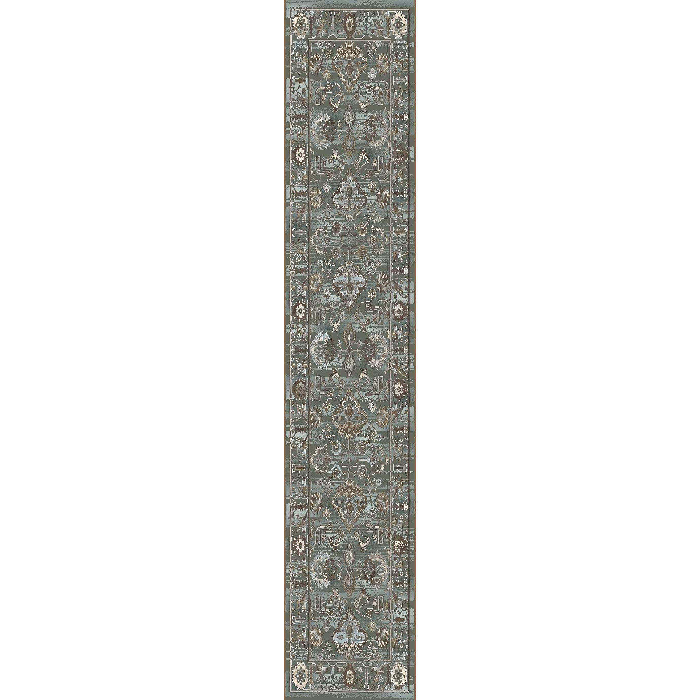 Radici USA 3562-0053-GREEN Colosseo Area Rug- Green - 2 ft. 2 in. x 7 ft. 7 in.