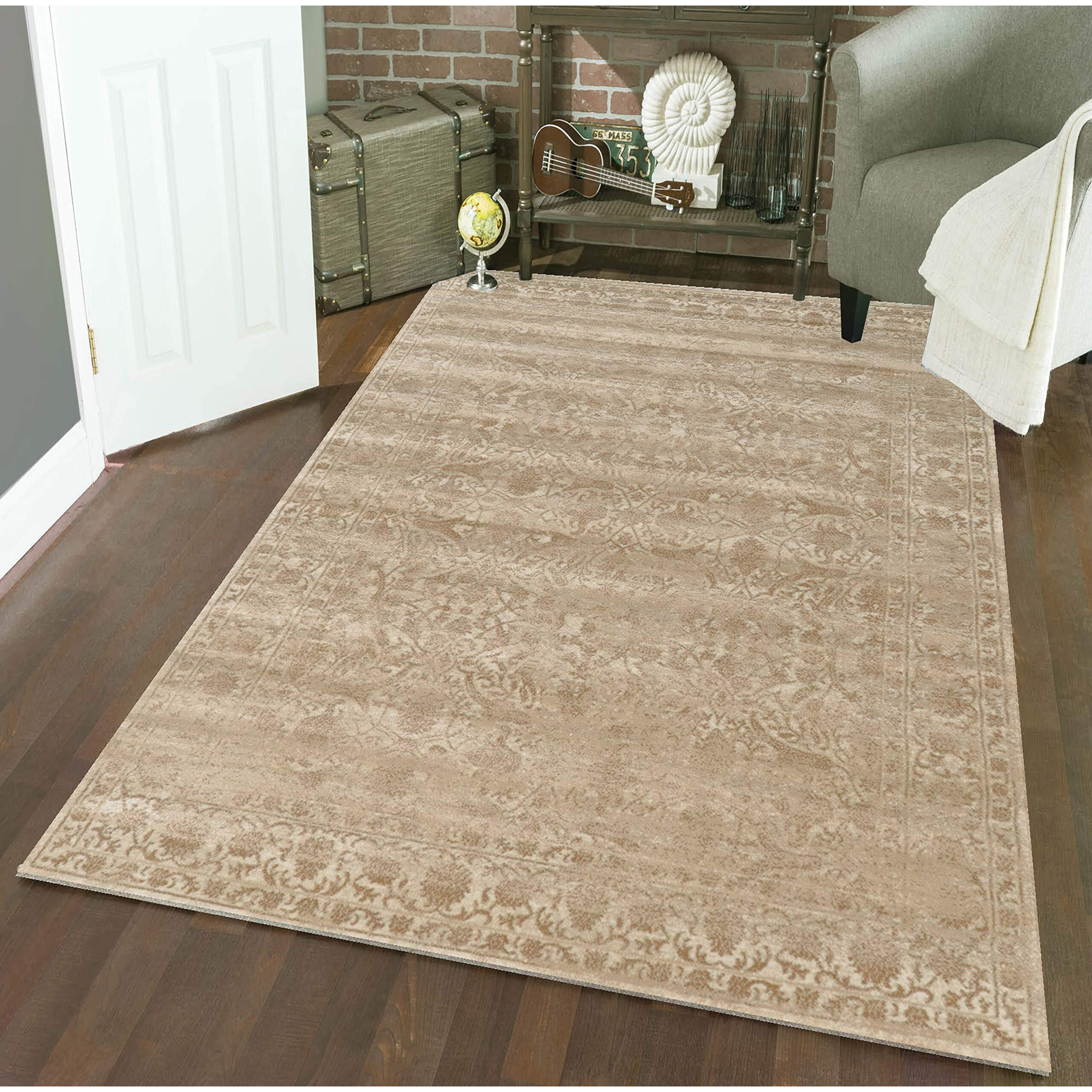 Radici USA 3564-0020-BONE Colosseo Area Rug- Bone - 3 ft. 3 in. x 4 ft. 11 in.