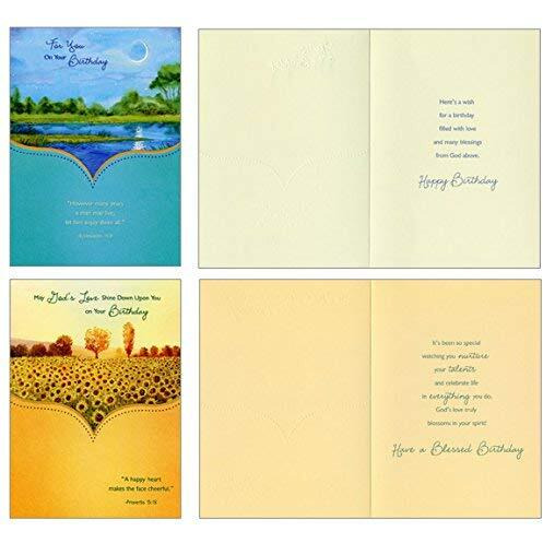 Faithfully Yours 166951 Birthday Card-Boxed - Natures Splendor - Box of 12
