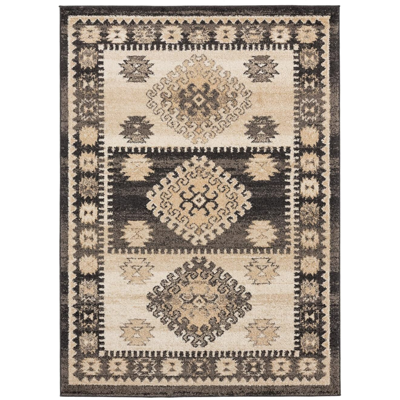 United Weavers of America 3801 30054 58 5 ft. 3 in. x 7 ft. 2 in. Marrakesh Emir Walnut Rectangle Area Rug