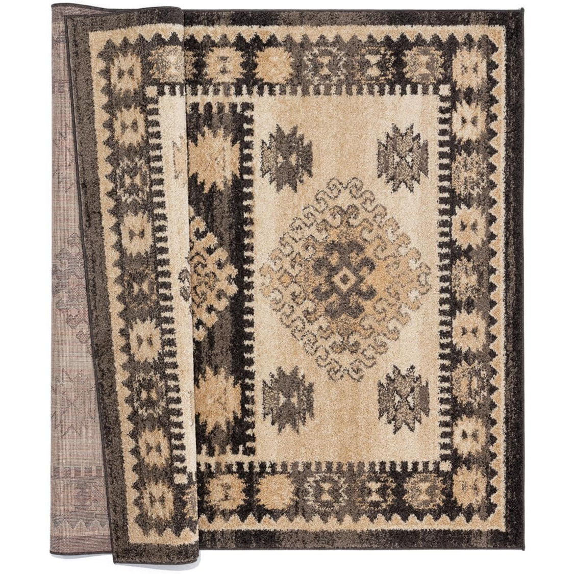 United Weavers of America 3801 30054 58 5 ft. 3 in. x 7 ft. 2 in. Marrakesh Emir Walnut Rectangle Area Rug