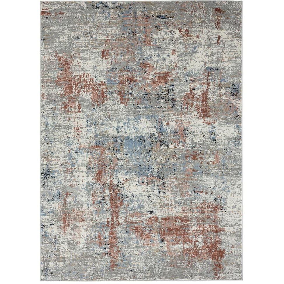 United Weavers of America 4535 10336 58 Eternity Elixir Crimson Area Rectangle Rug  5 ft. 3 in. x 7 ft. 2 in.