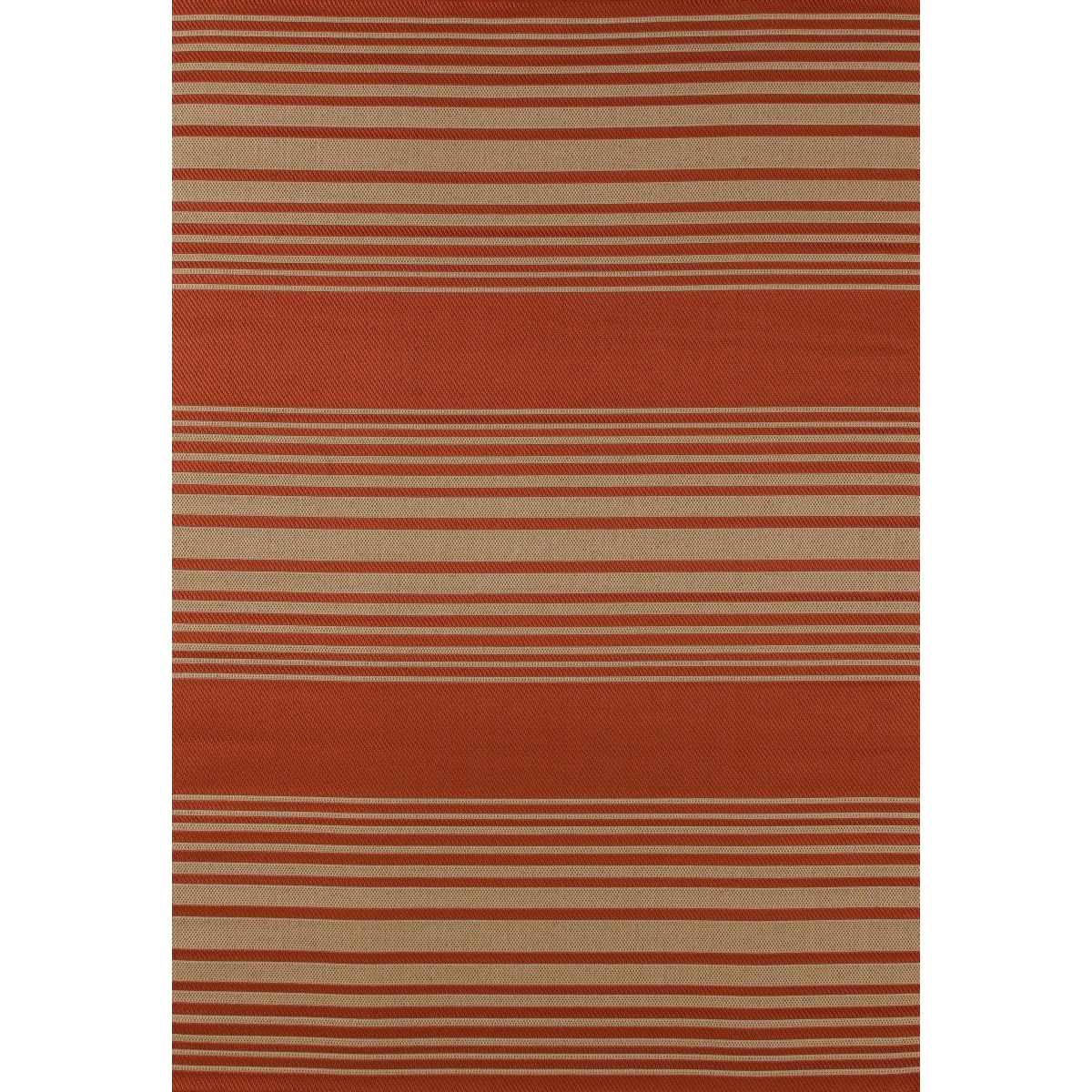 3 x 4 ft. Plymouth Collection Nautical Flat Woven Indoor & Outdoor Area Rug&44 Red