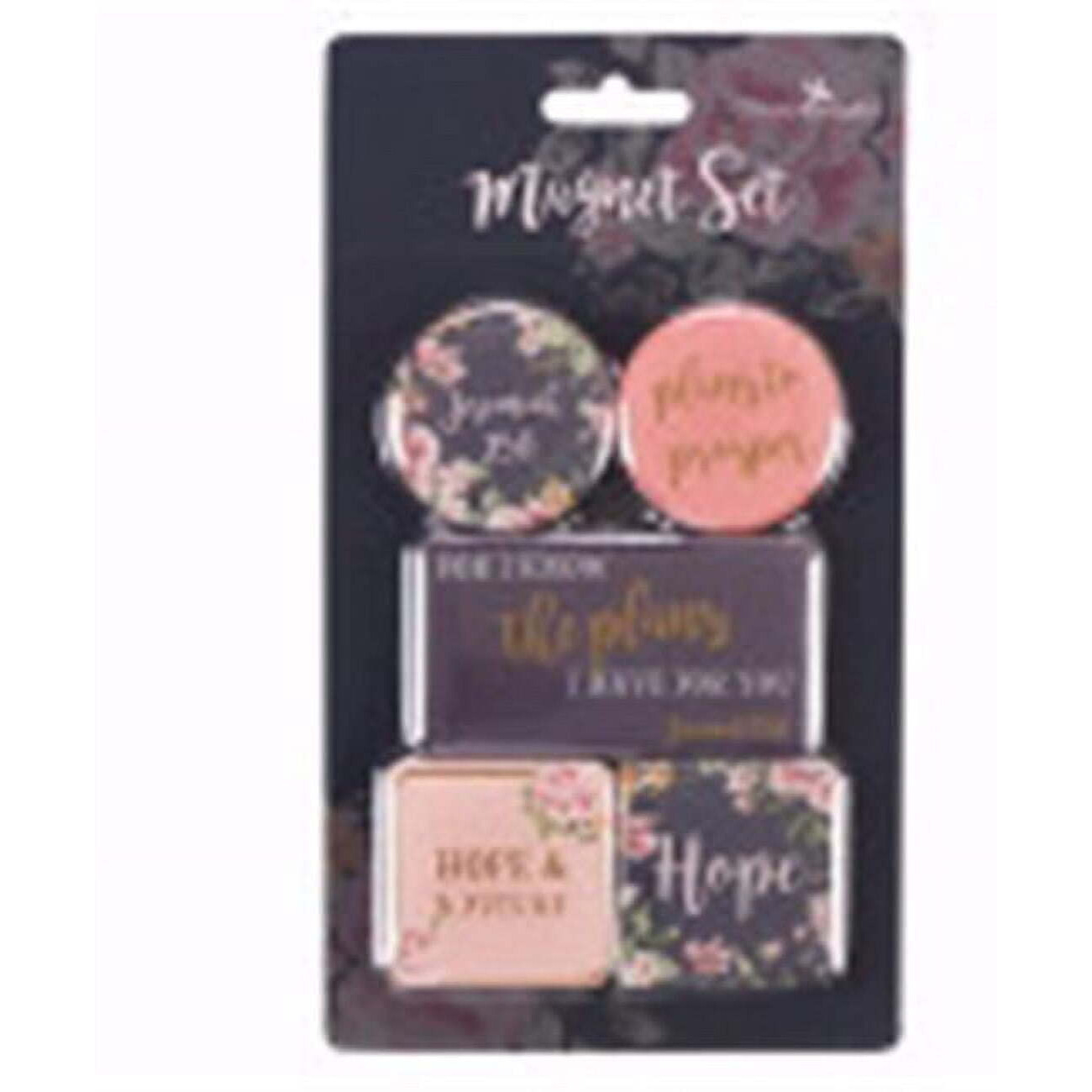 Christian Art Gifts 134956 for I Know the Plans Magnet Set - Set of 5