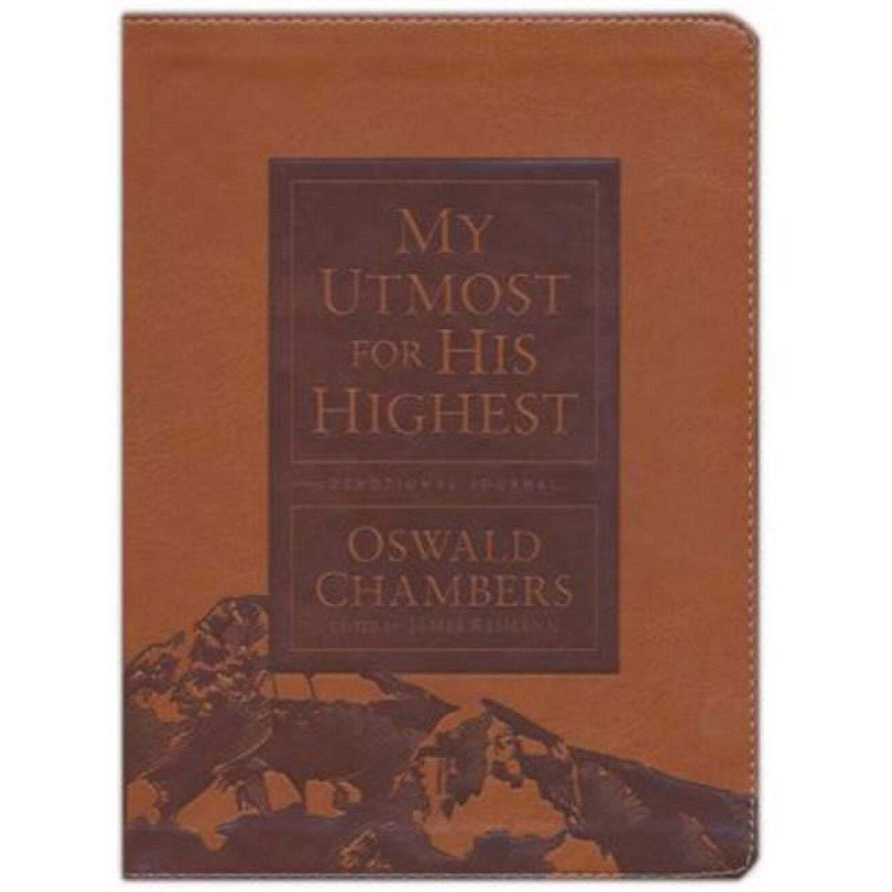 Discovery House Publishers 143727 My Utmost for His Highest Devotional Journal - Updated-Brown Leather-Like
