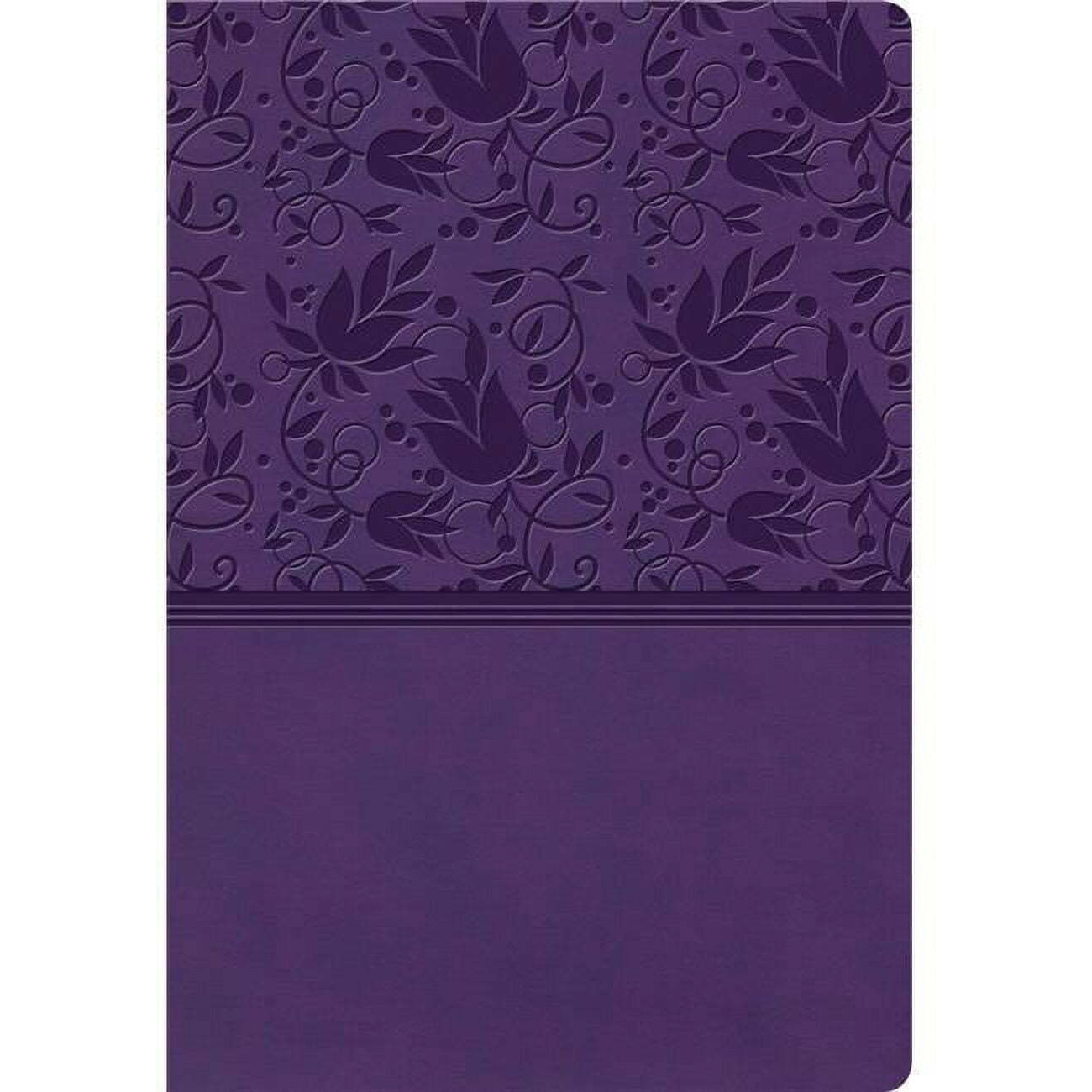 B & H Publishing 136474 KJV Super Giant Print Reference Bible&44 Purple Leather Touch - May 2020