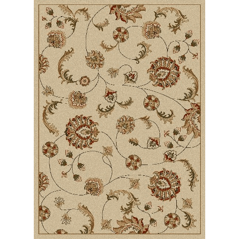 1835-3010-IVORY Como Rectangular Ivory Transitional Italy Area Rug  3 ft. 3 in. W x 4 ft. 11 in. H