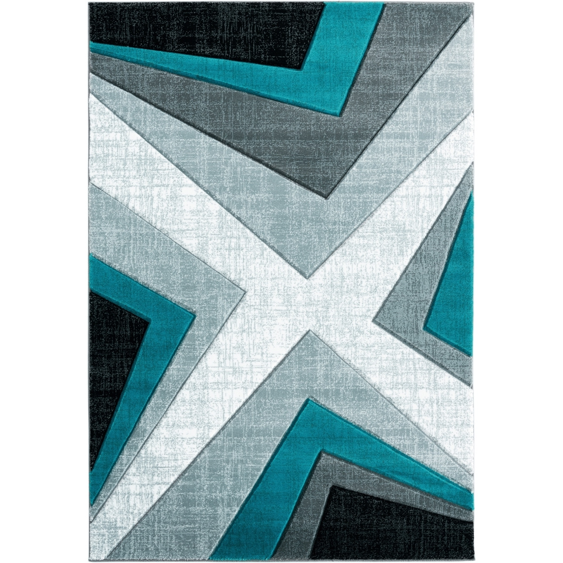 5 ft. 3 in. x 7 ft. 6 in. Bristol Zine Turquoise Rectangle Area Rug