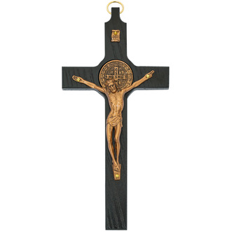 8 in. Painted Wood Copper ST Benedict Boxed&44 Black