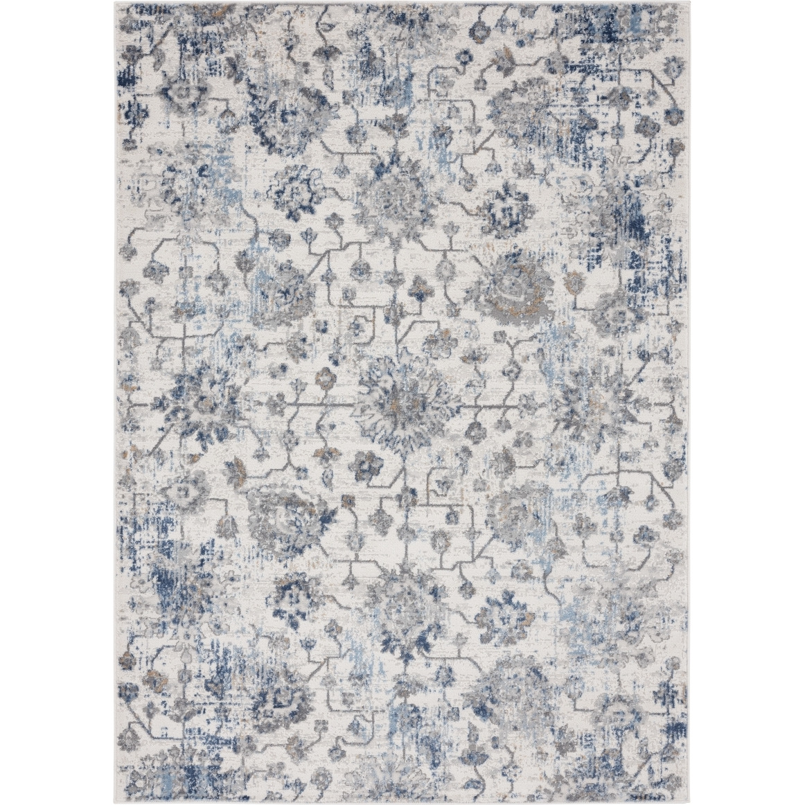 Austin Heirloom Blue Area Rectangle Rug&44 7 ft. 10 in. x 10 ft. 6 in.