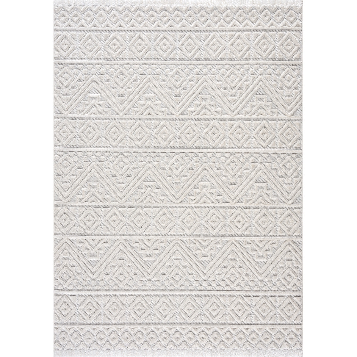 Chelsea Kane Rectangle Area Rug - White - 5 ft. 3 in. x 7 ft. 2 in.