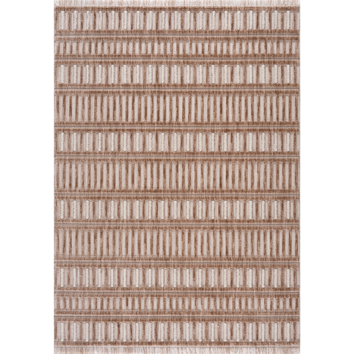 Chelsea Yeager Rectangle Area Rug - Brown - 5 ft. 3 in. x 7 ft. 2 in.