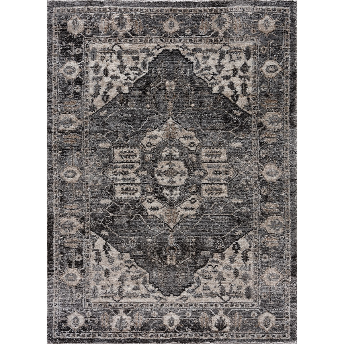 1 ft. 10 in. x 3 ft. Portsmouth Originality Rectangle Accent Rug - Grey