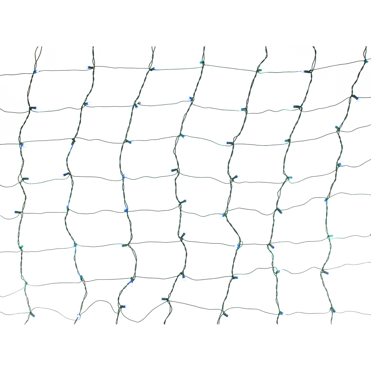 5 mm LED Net Light with 1 in. 5 Twinkle Green Wire&44 Blue - 4 x 6 ft.