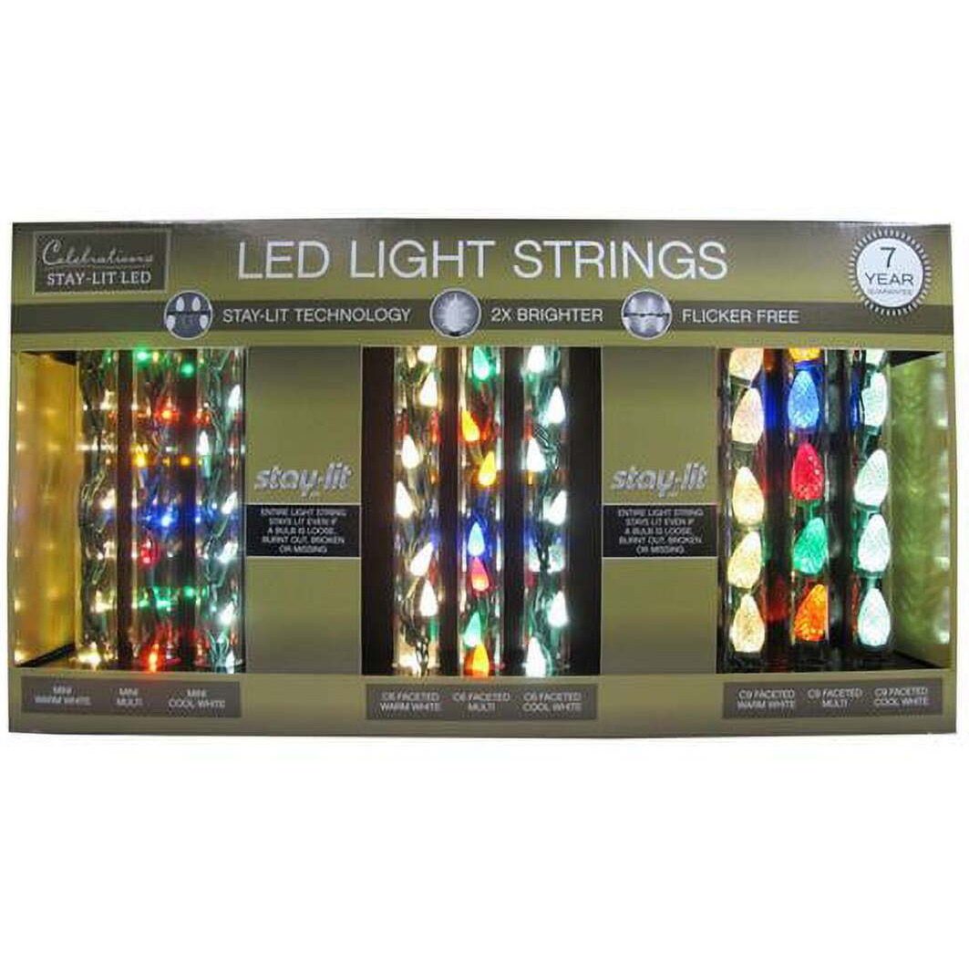 Staylit Displayer LED Christmas Lights&44 Multi Color