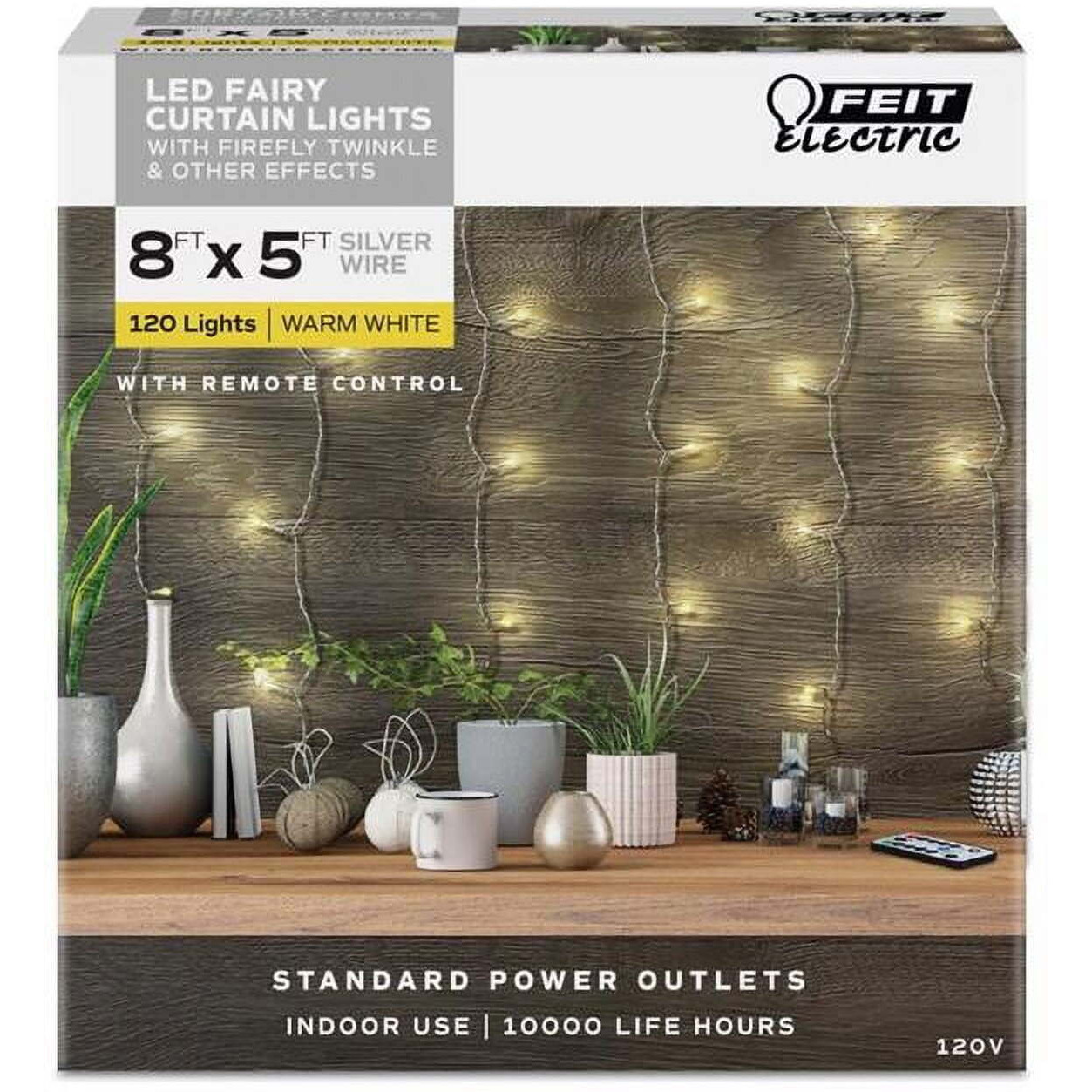 8 ft. LED 100 Light String Light&44 Warm White