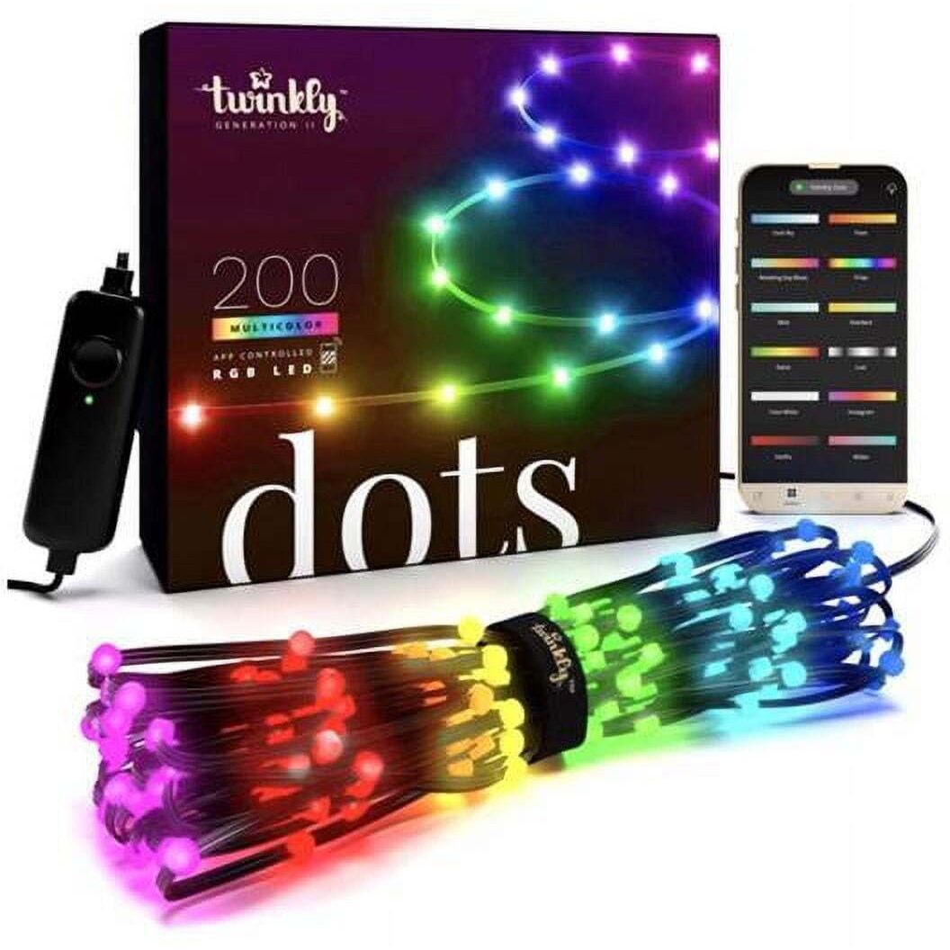 Twinkly LED Mini 60 Bulb String Christmas Light&44 Multi Color