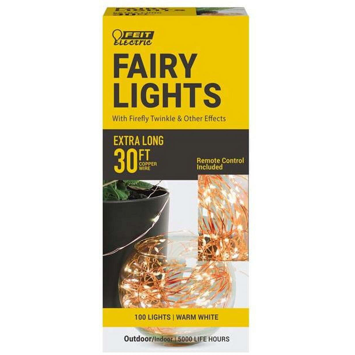 30 ft. LED Fairy String Lights Decor&44 Warm White - 100 lights