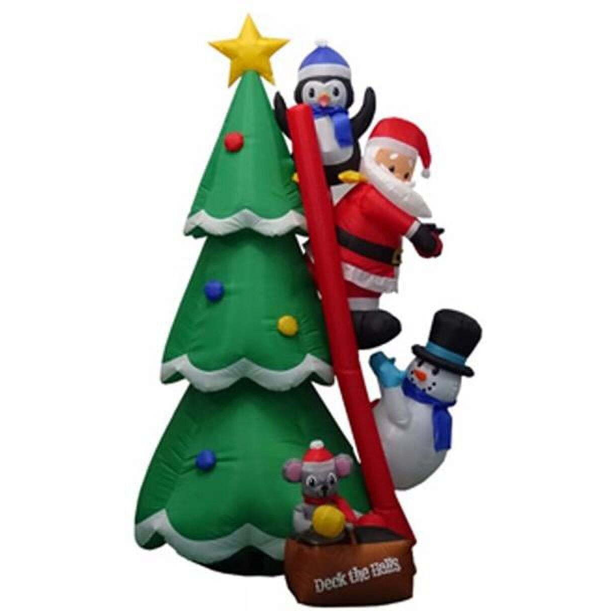6 ft. Inflatable LED Penguin&44 Santa & Snowman&44 Warm White