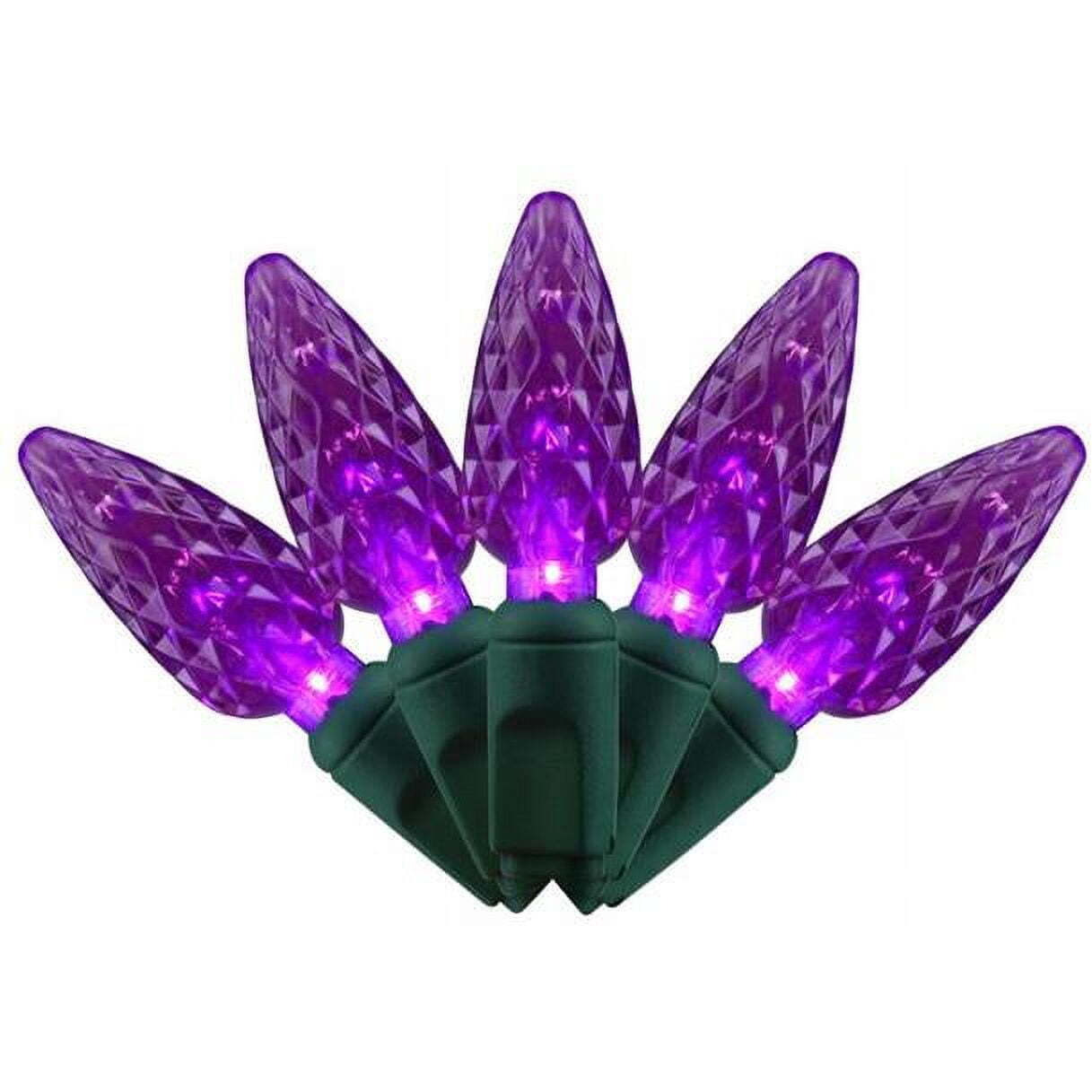 Platinum LED String Lights&44 Purple - 100 Count