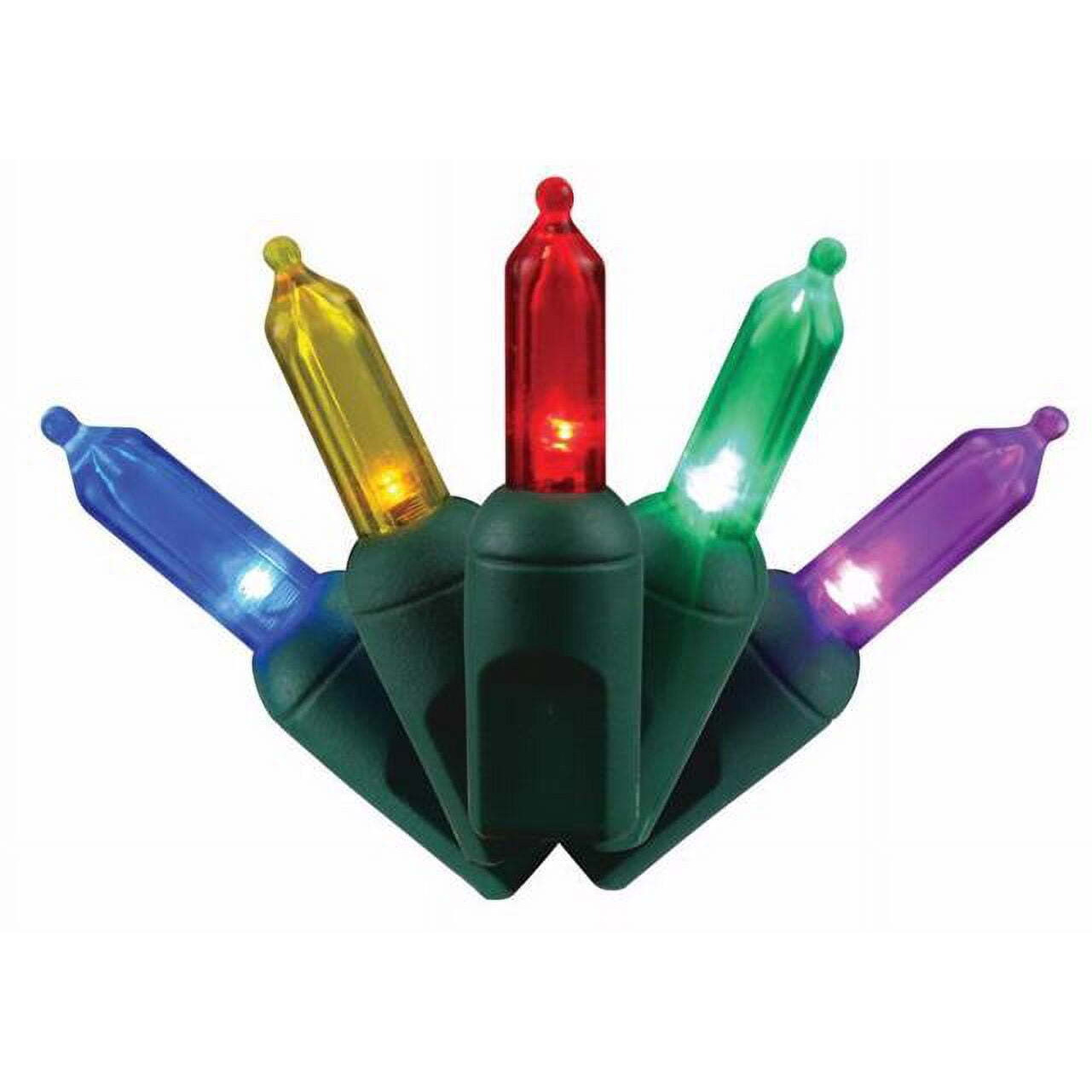 25 ft. Platinum LED T5 String Christmas Lights&44 Multi Color - 50 Count