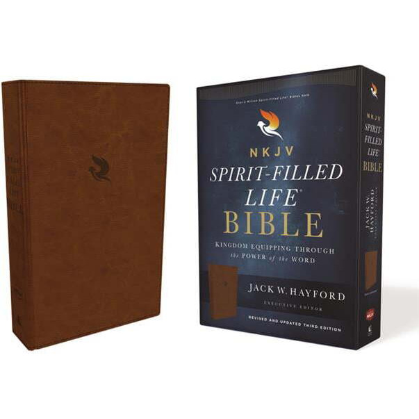 NKJV Spirit-Filled Life Bible - Third Edition - Comfort Print&44 Brown Leathersoft