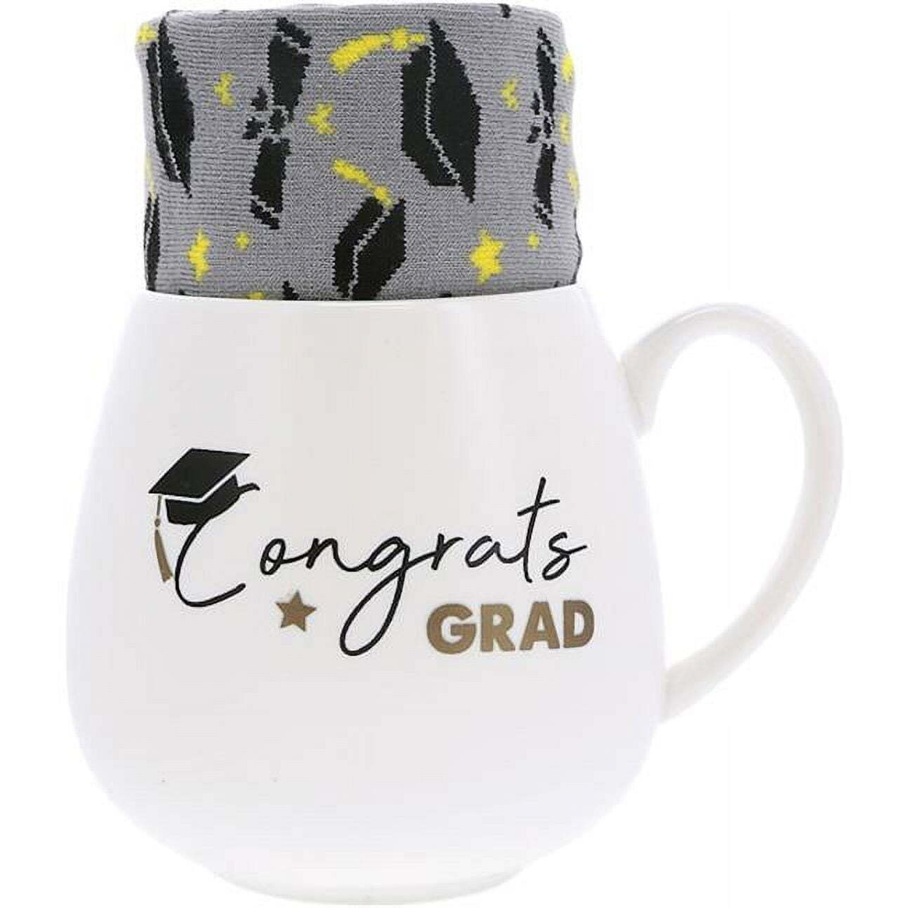 15.5 oz Congrats Grad Mug & Sock Gift Set