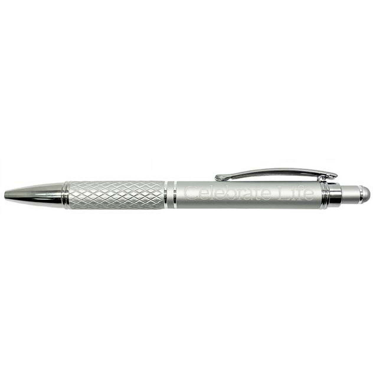 Celebrate Life Diamond Touch Gift Pen&44 Silver