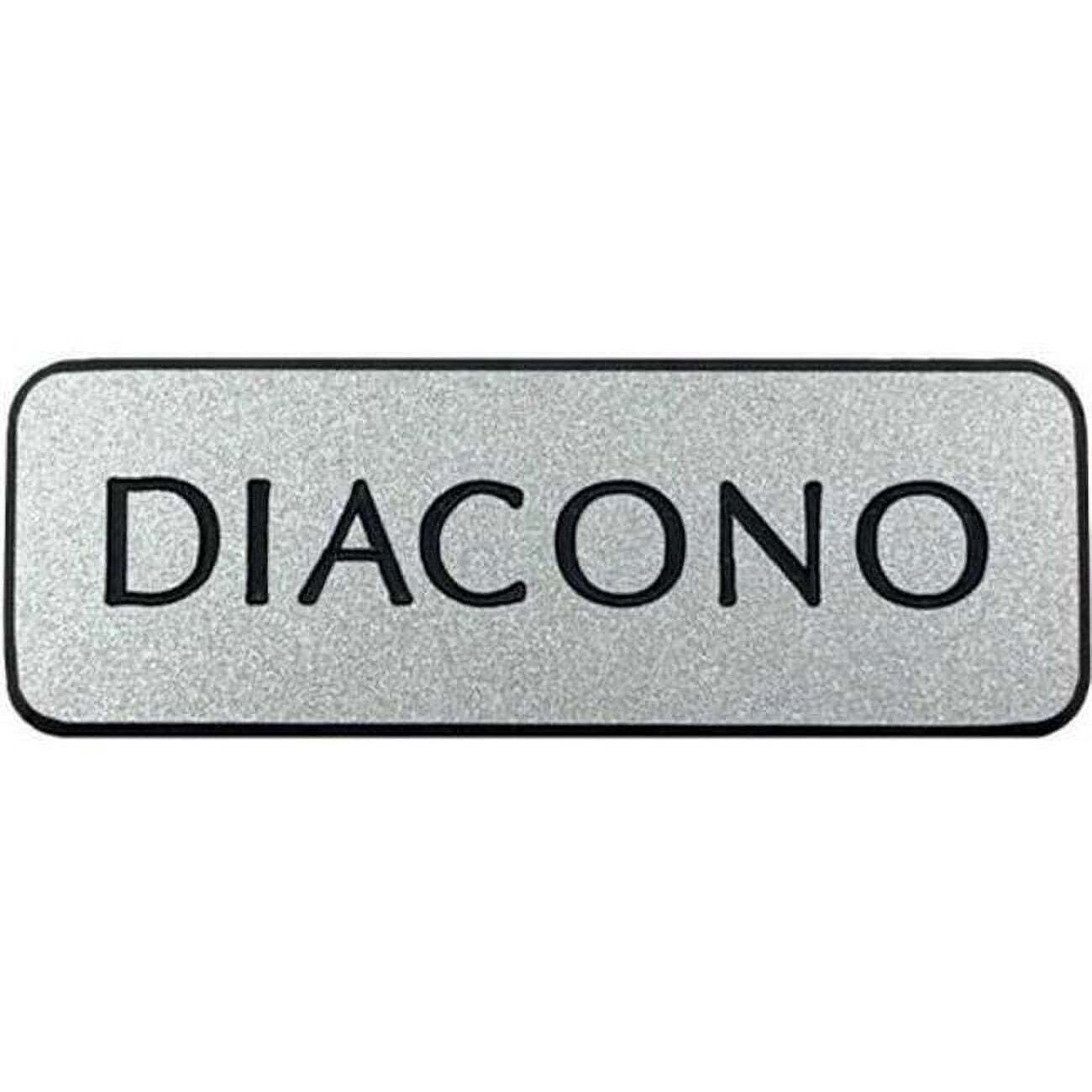Deacon Spanish Badge Pin&44 Back & Silver