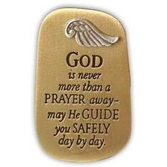 God is Never More Than A Prayer Away Visor Clip