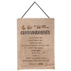 13 x 18 in. Ten Commandments Bannerette Book
