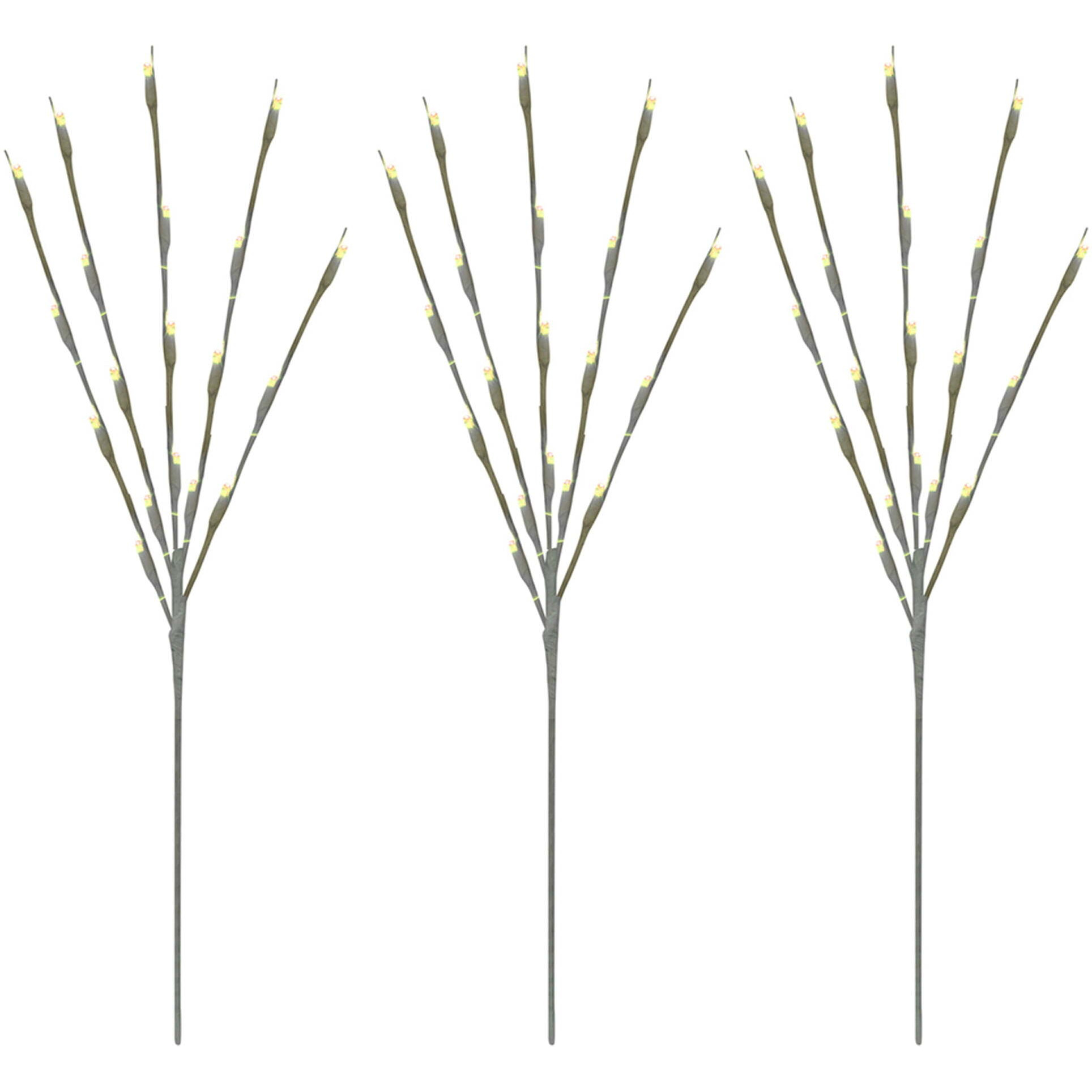 29 in. Pathmarkers LED Twinkling Branch&44 White - 3 Count