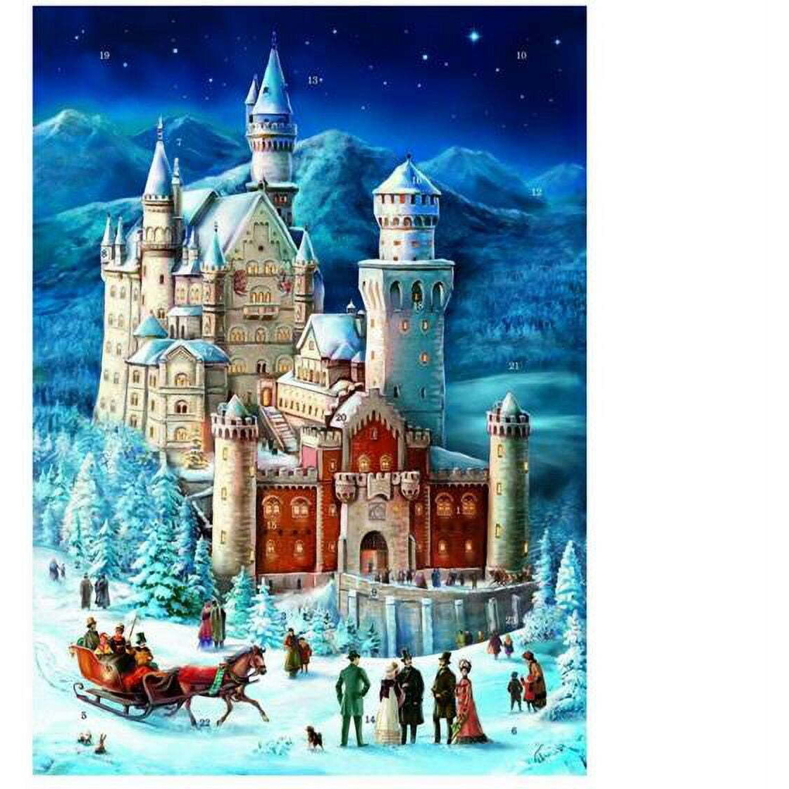 16.75 x 11.25 x 0.1 in. Sellmer Advent Calender - Neuschwanstein with No Envelope - Extra Large
