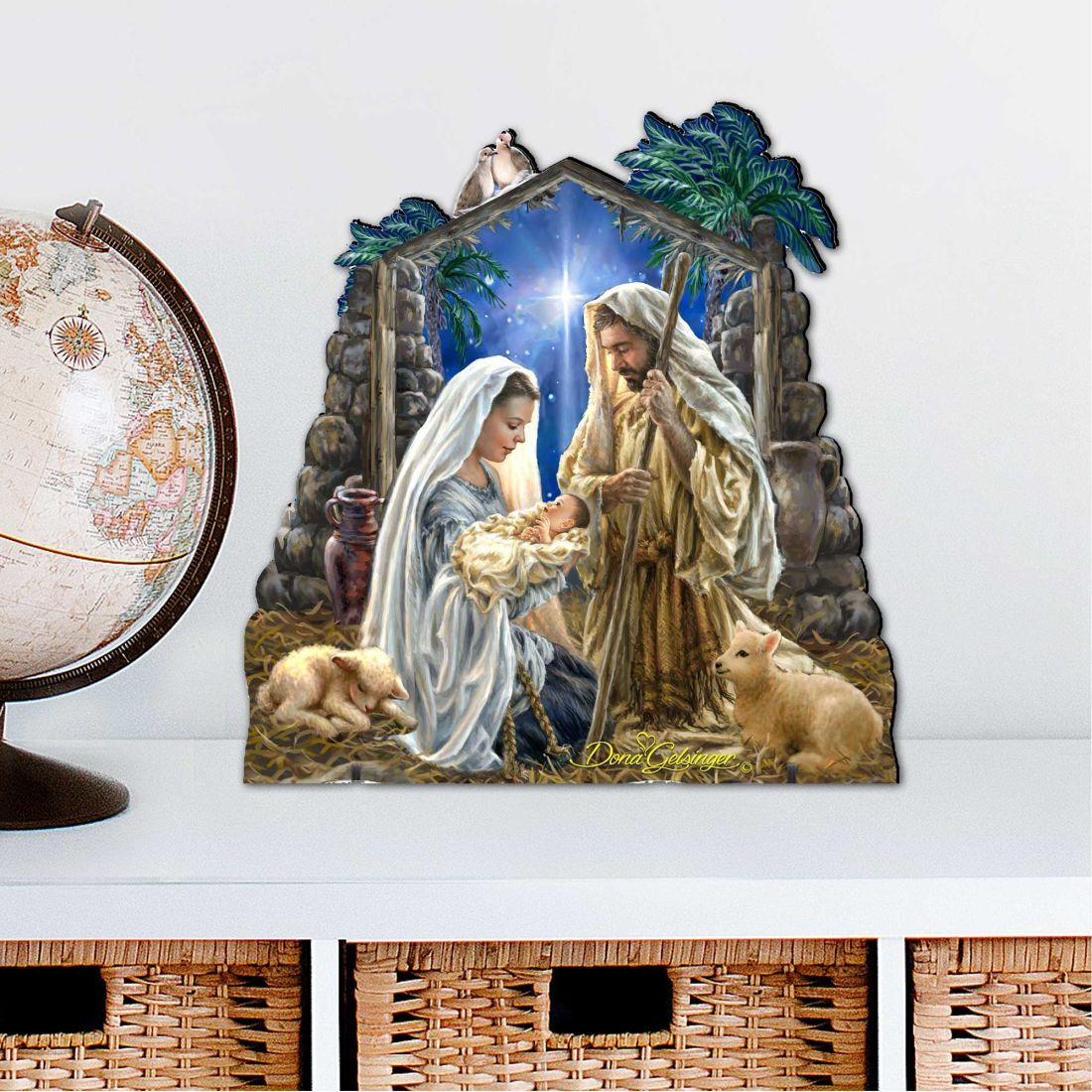 12 x 9 in. Glory to God Nativity Outdoor Decor Large Ornaments