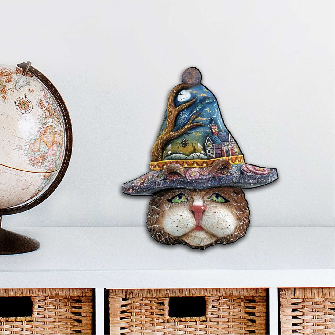 12 x 9 in. Halloween Eve Cat Outdoor Decor Large Ornaments