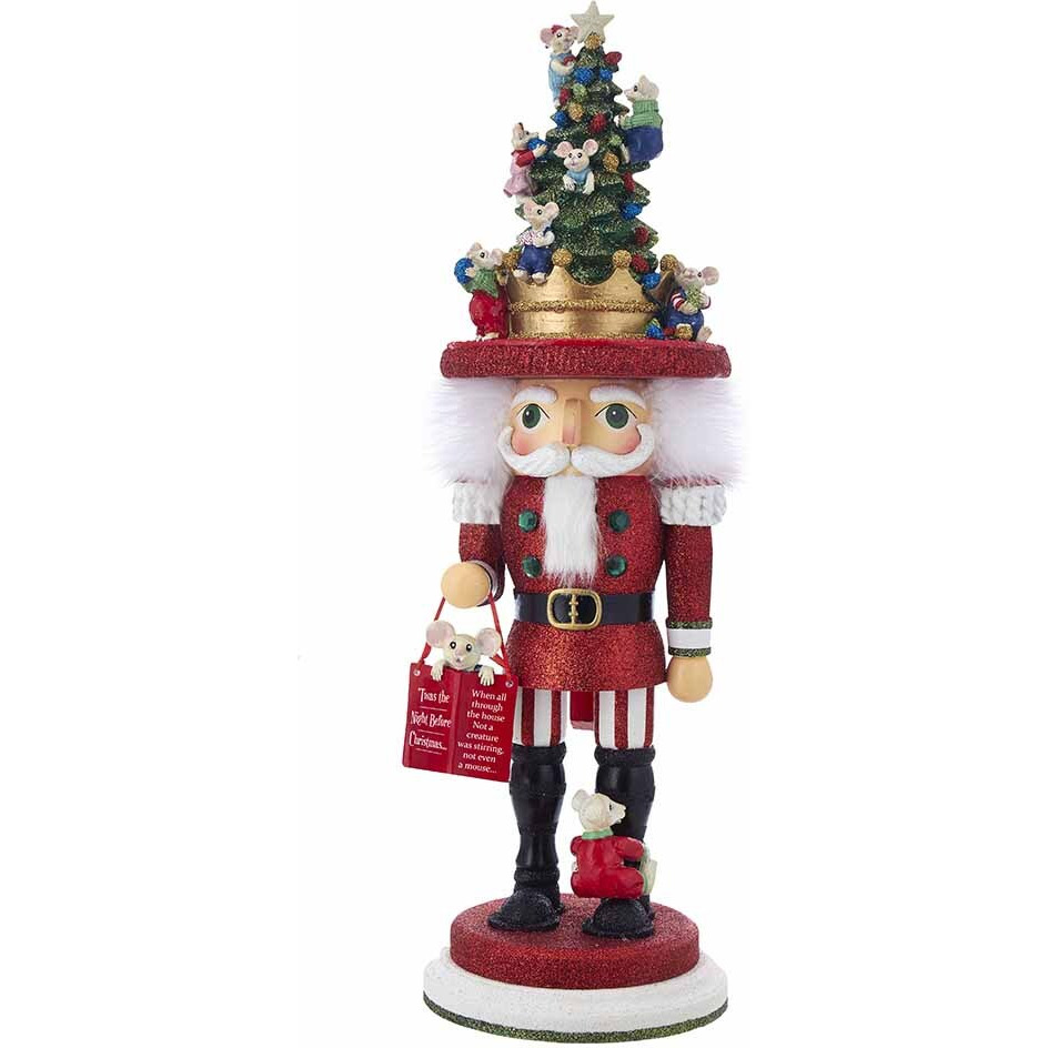 18 in. Night Before Christmas Mice Nutcracker